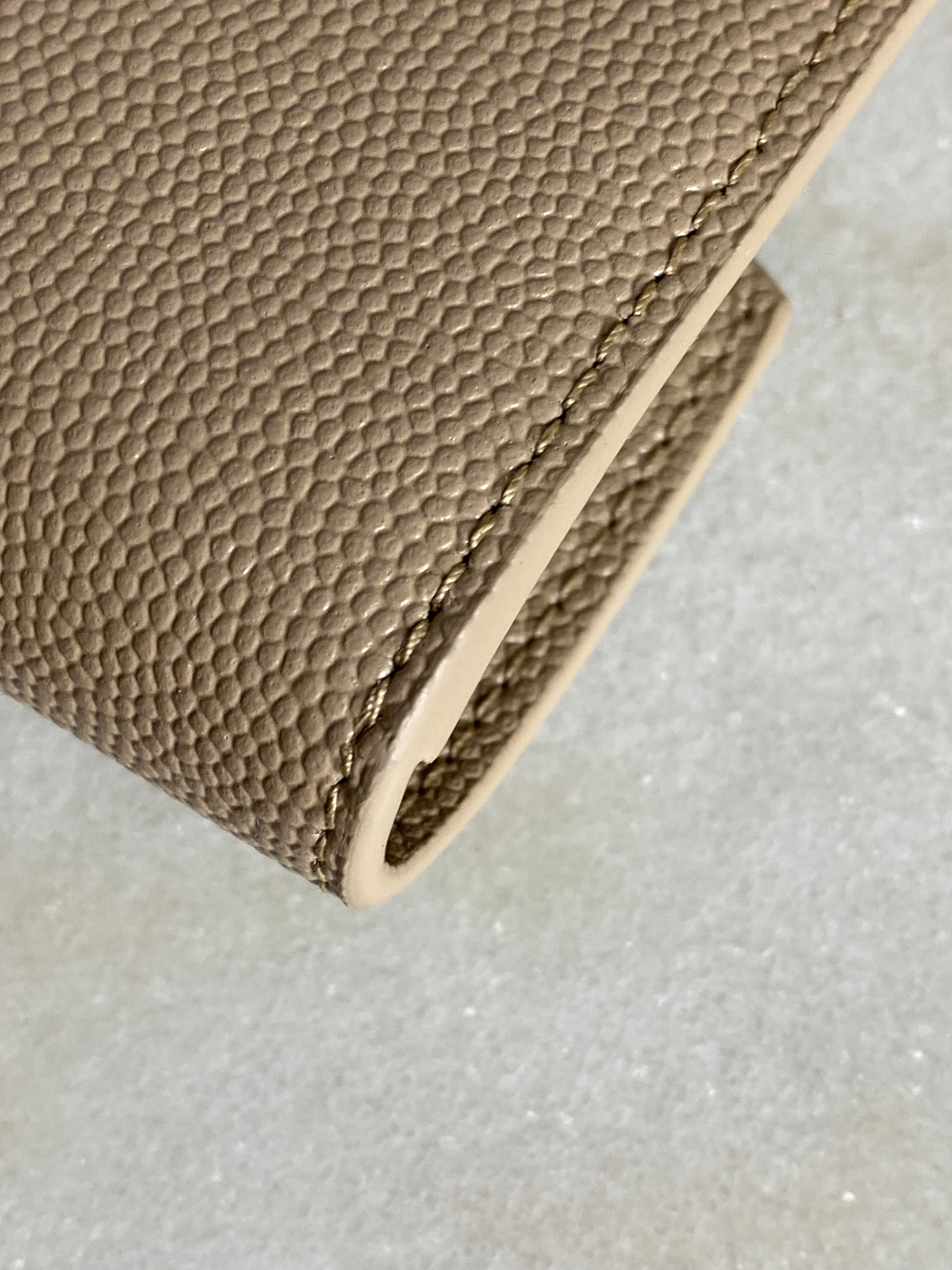 YSL Beige Uptown Clutch-Clutch-YSL-The Closet Egypt