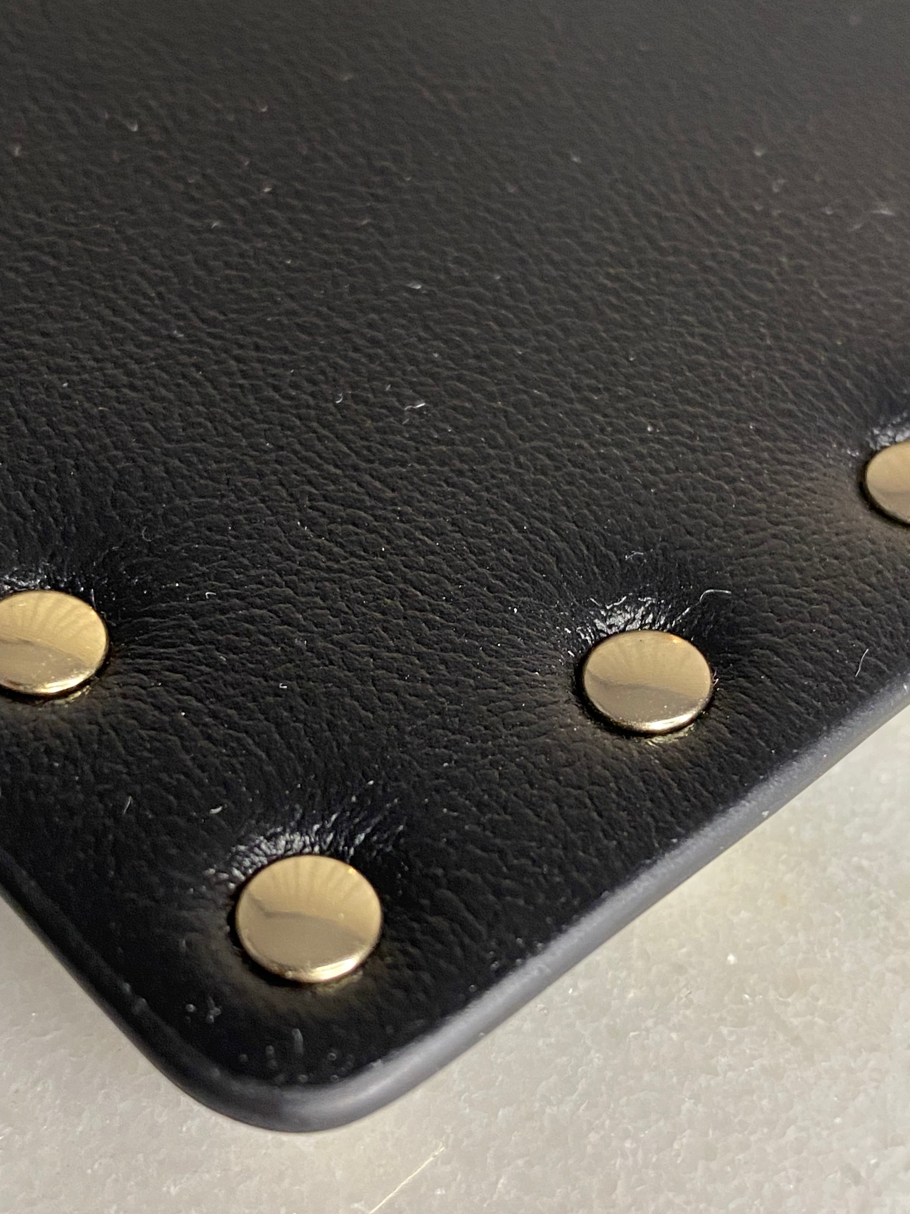 Valentino Black Studded Pouch W/ Handle-Pouch-Valentino-The Closet Egypt