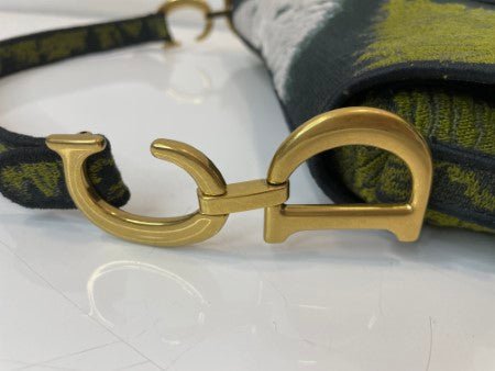 Christian Dior Green Saddle Medium Shoulder Bag-handbag-Christian Dior-The Closet Egypt