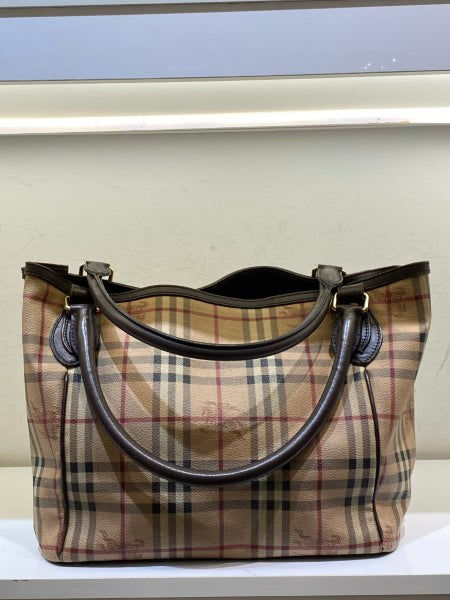Burberry Brown Haymarket Shoulder Bag-handbag-Burberry-The Closet Egypt