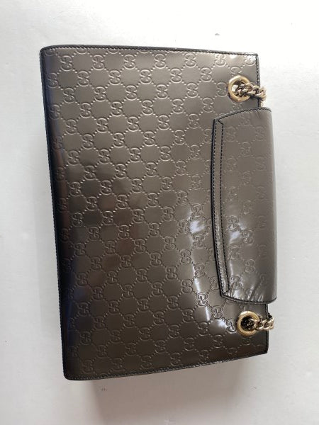 Gucci Silver GG Emily Vernise Large Bag-handbag-Gucci-The Closet Egypt