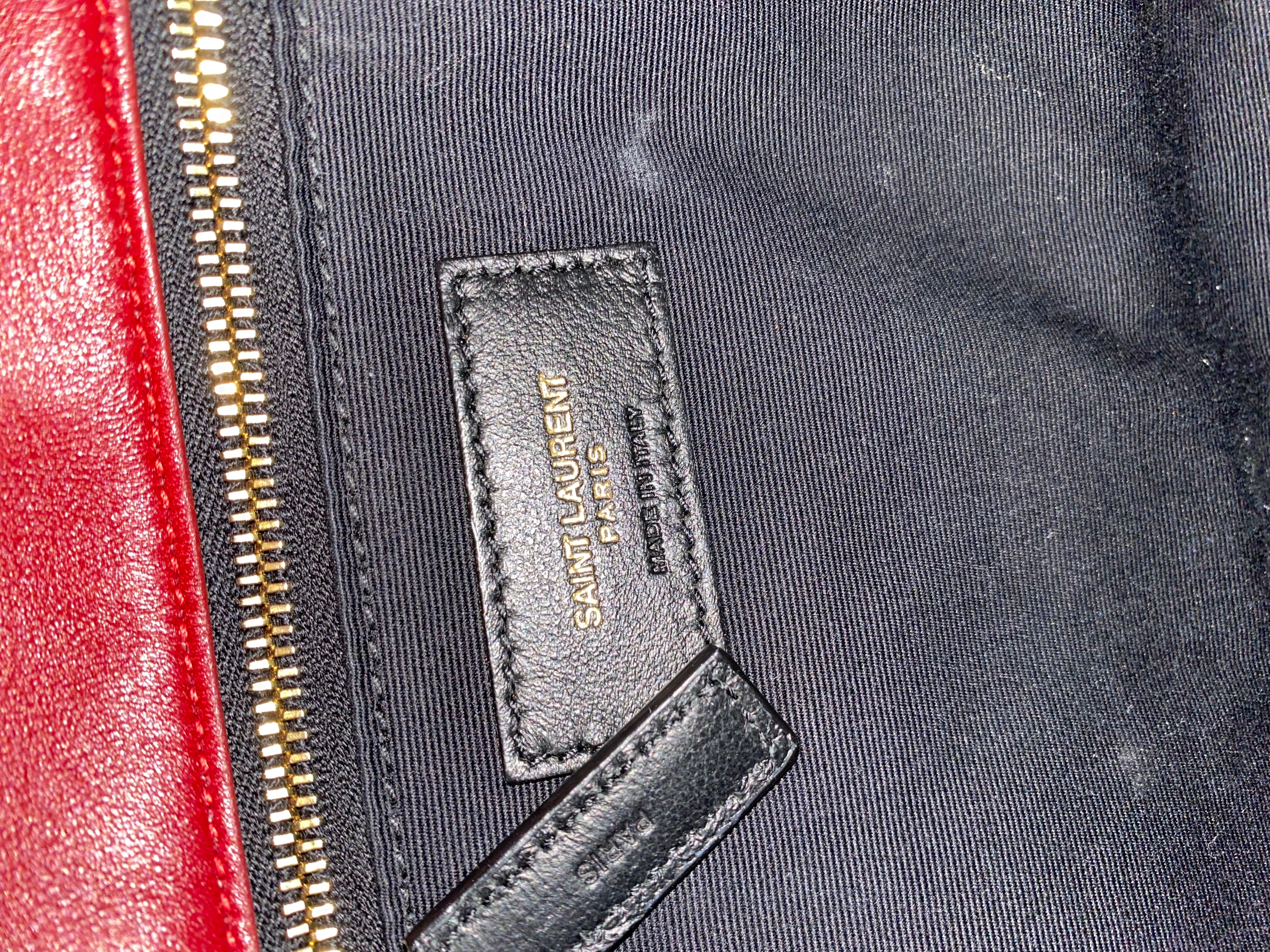 YSL Burgundy Puffer Small Shoulder Bag-handbag-YSL-The Closet Egypt