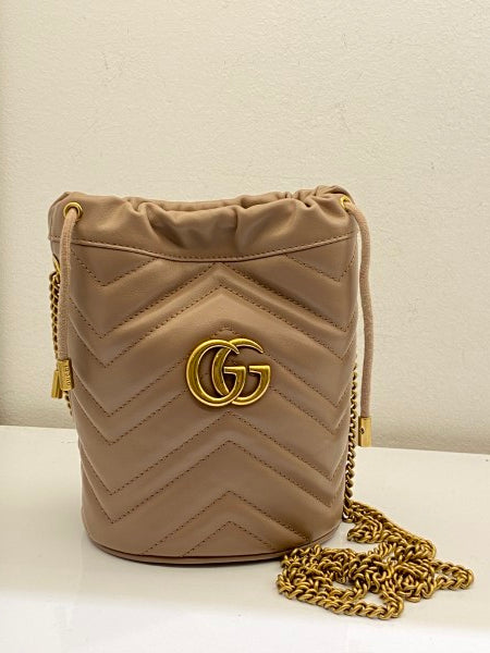 Gucci Pink Marmont Bucket Bag-handbag-Gucci-The Closet Egypt