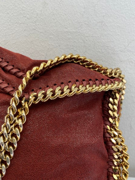 Stella Mccartney Dark Red Falabella Medium Bag-handbag-Stella Mccartney-The Closet Egypt