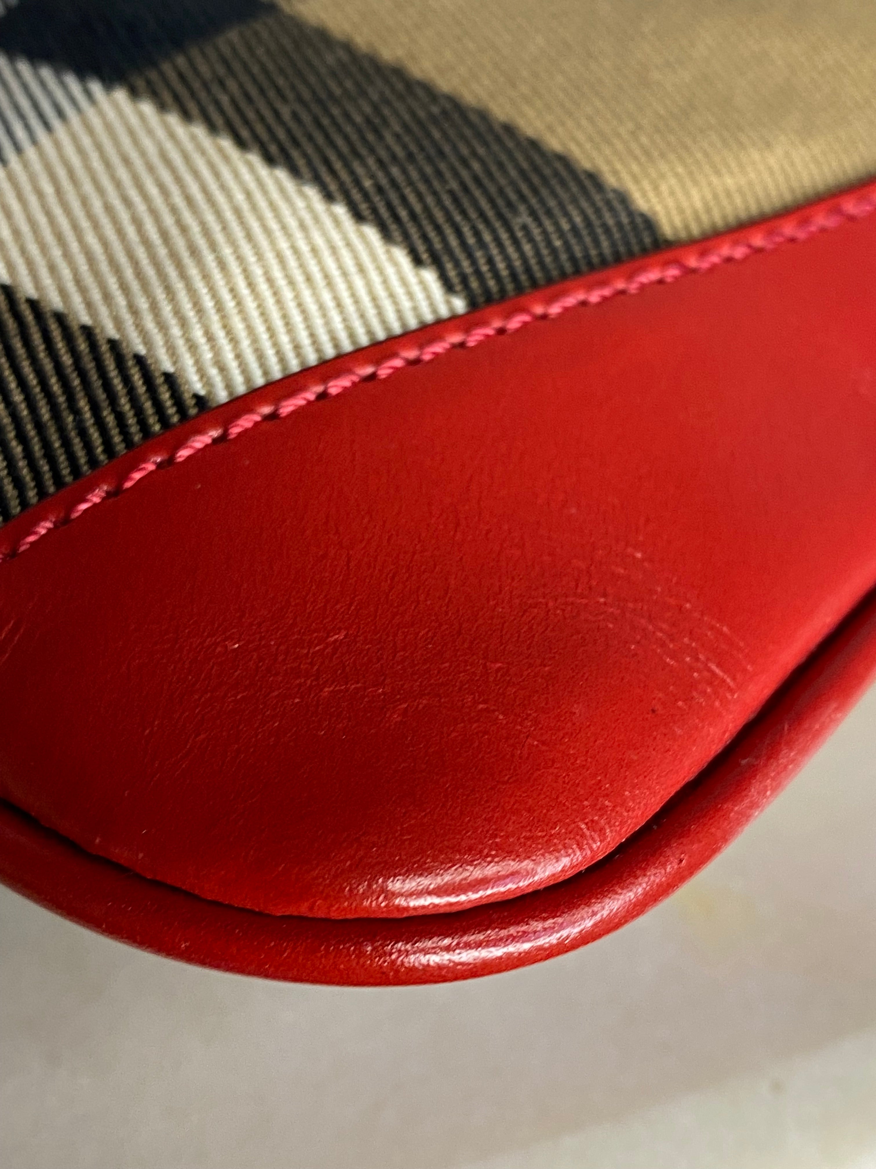 Burberry Bicolor Peyton Bridle House Check Crossbody Bag-handbag-Burberry-The Closet Egypt