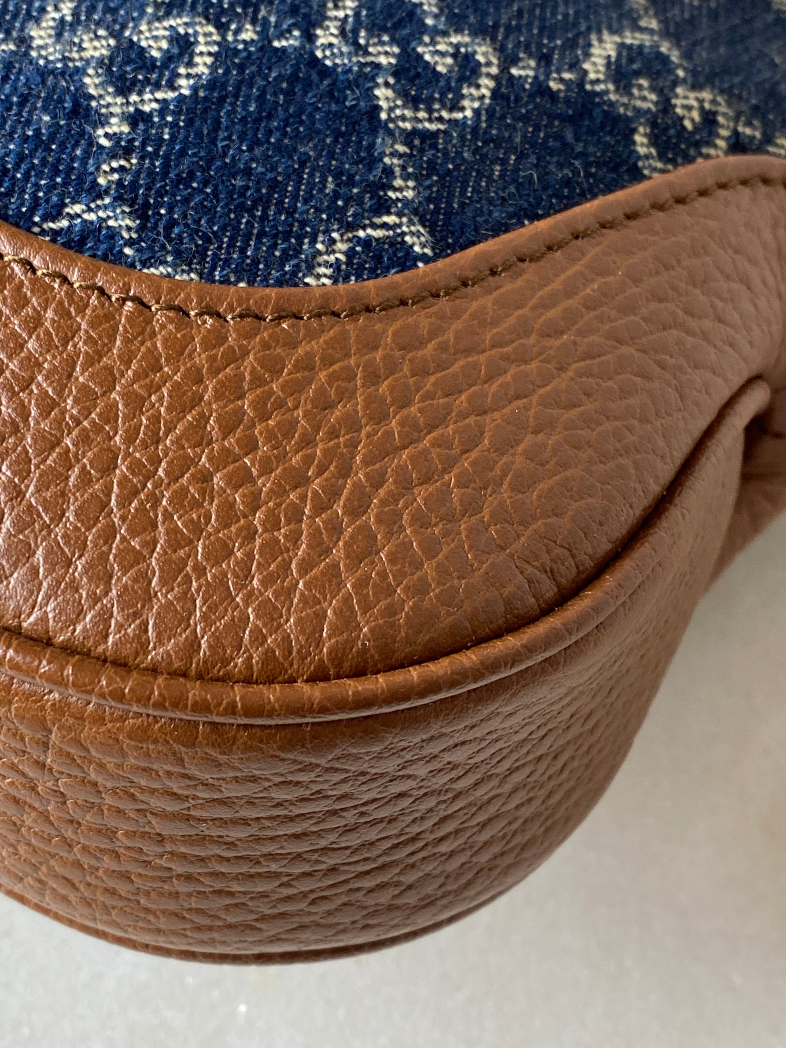 Gucci Bicolor GG Denim Jackie Hobo Bag-handbag-Gucci-The Closet Egypt