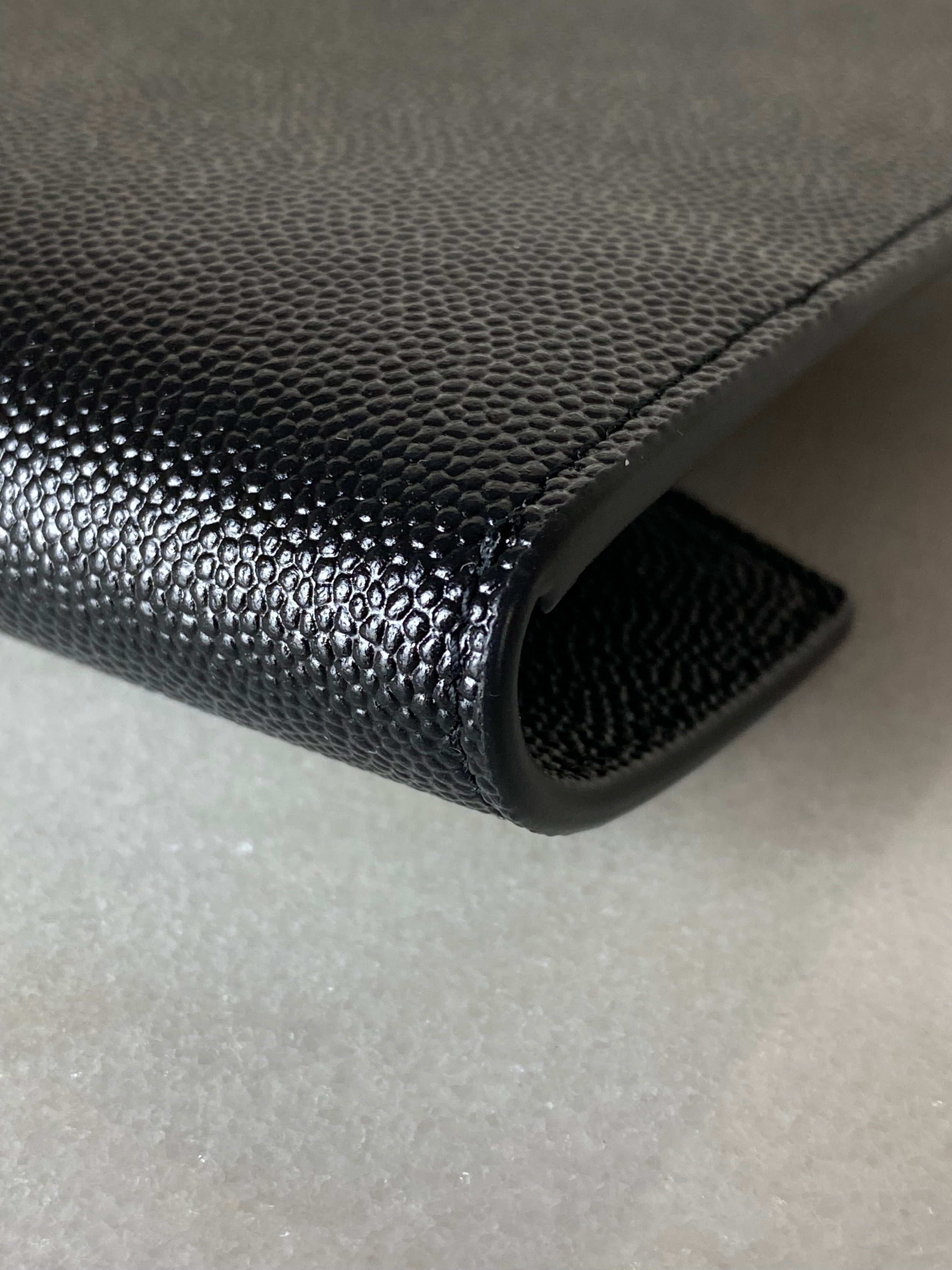 YSL Black Uptown Clutch-Clutch-YSL-The Closet Egypt