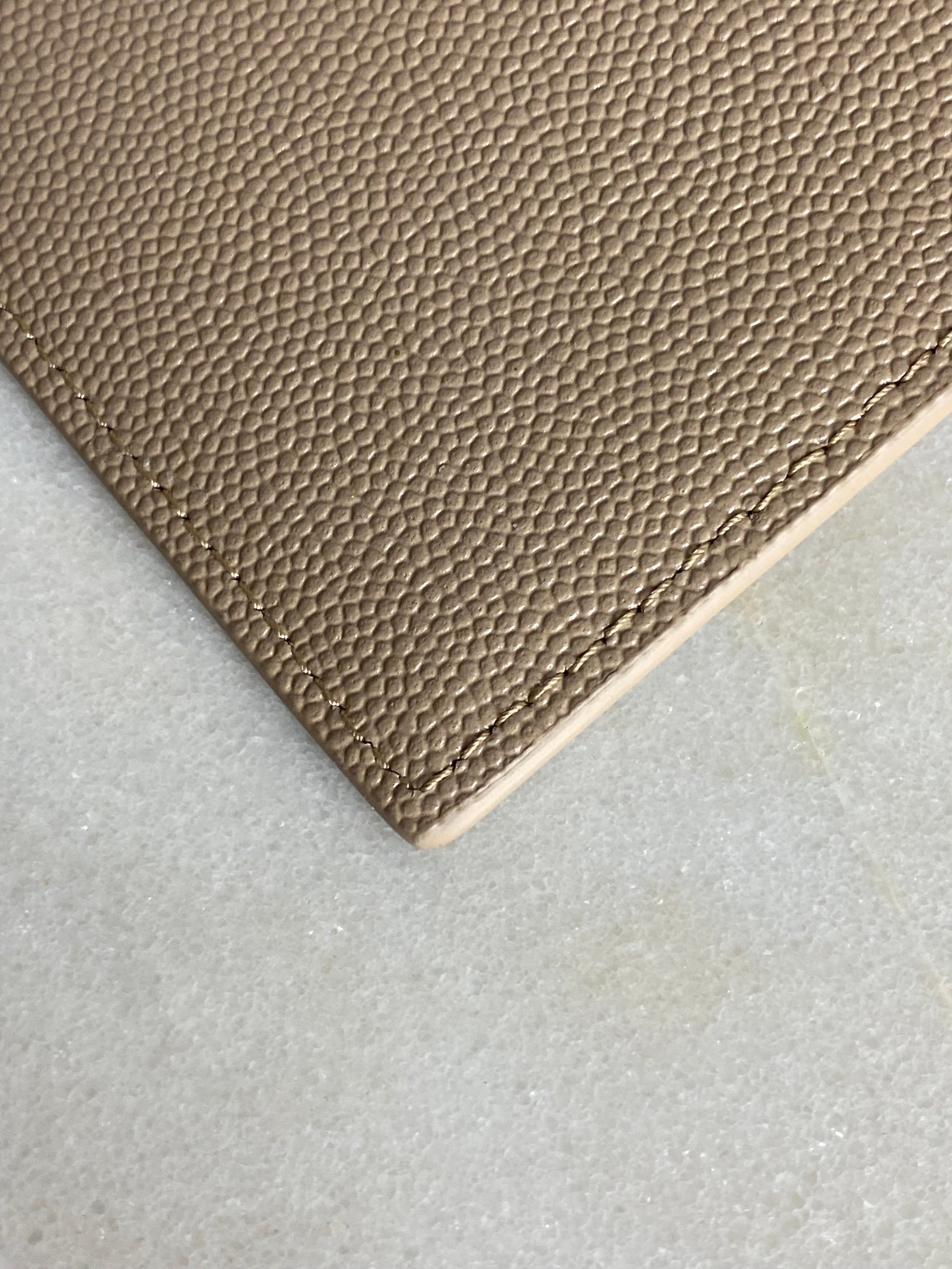 YSL Beige Uptown Clutch-Clutch-YSL-The Closet Egypt