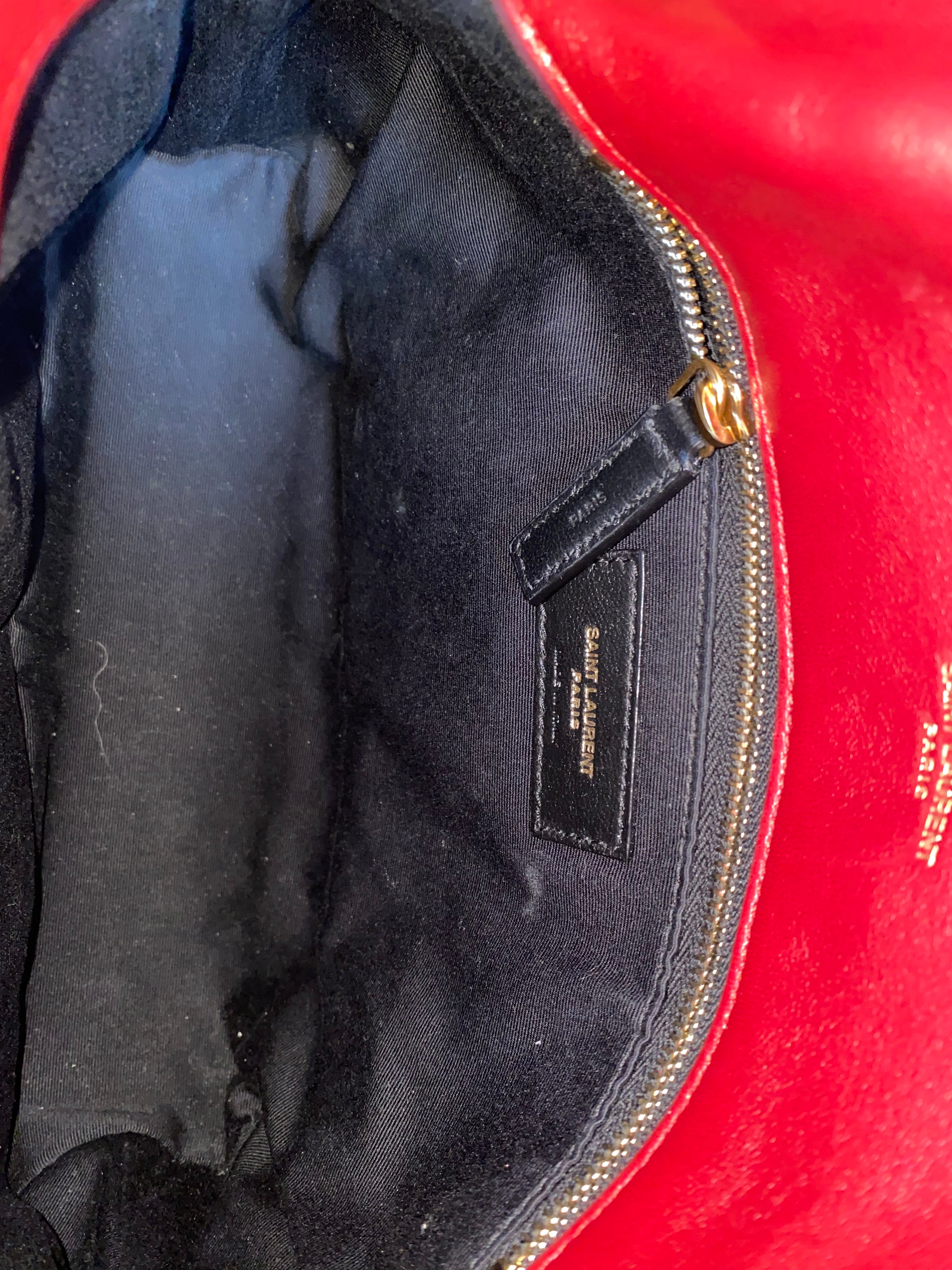 YSL Burgundy Puffer Small Shoulder Bag-handbag-YSL-The Closet Egypt