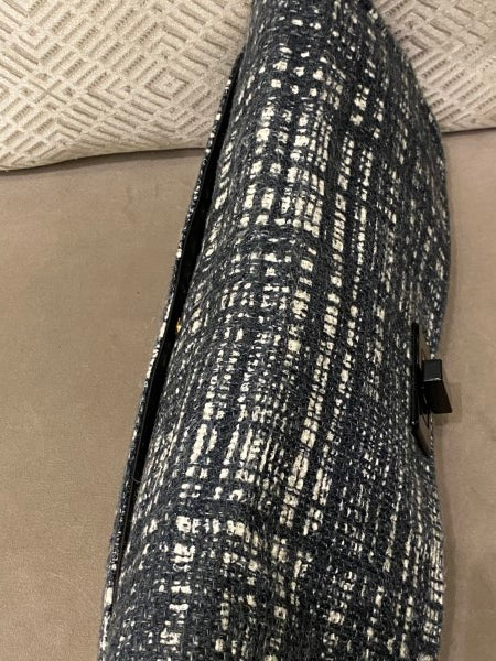 Prada Bicolor Tweed Turnlock Flap Clutch-Clutch-Prada-The Closet Egypt