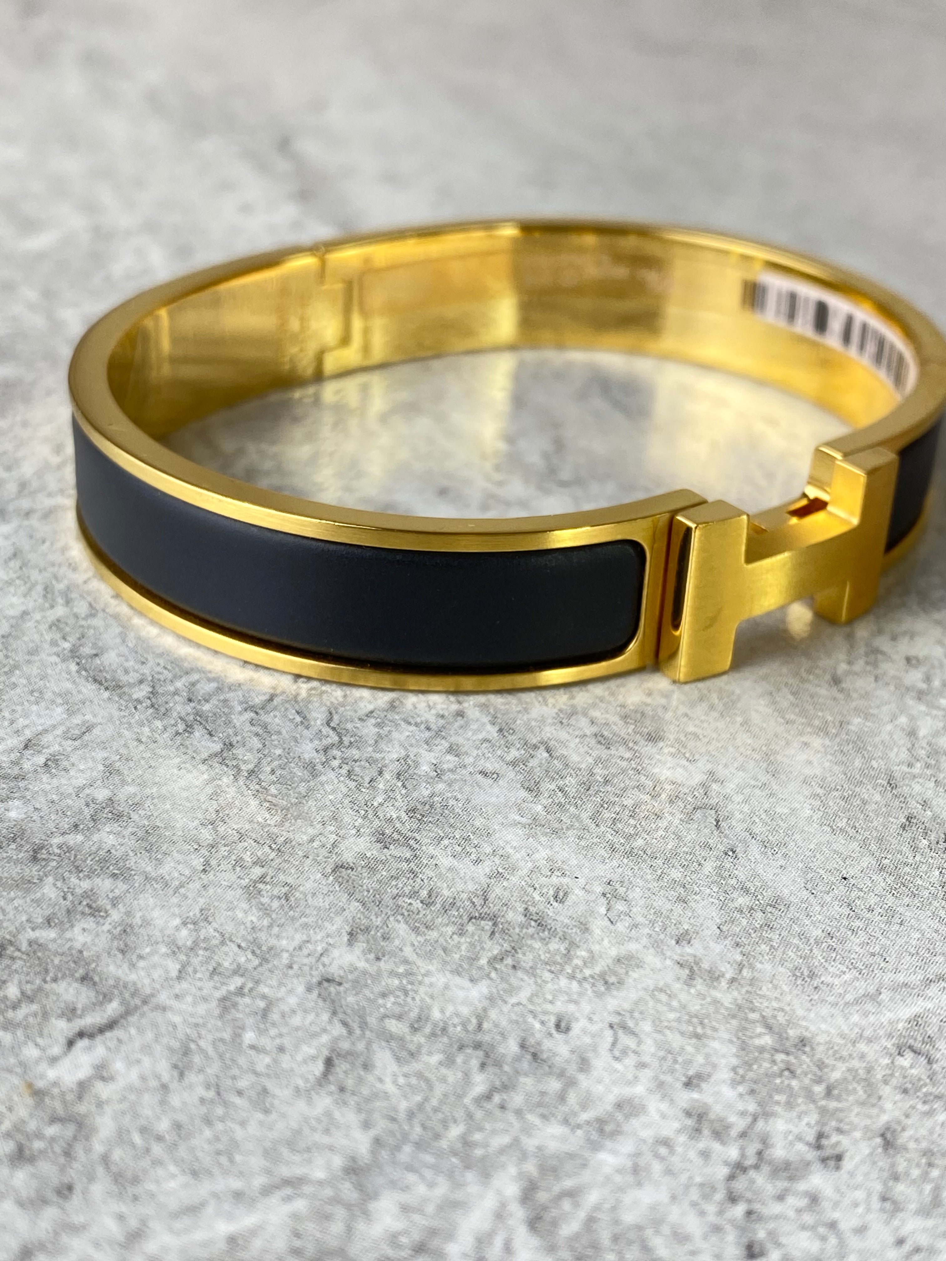 Hermes Black Clic H Bracelet-Bracelet-Hermes-The Closet Egypt