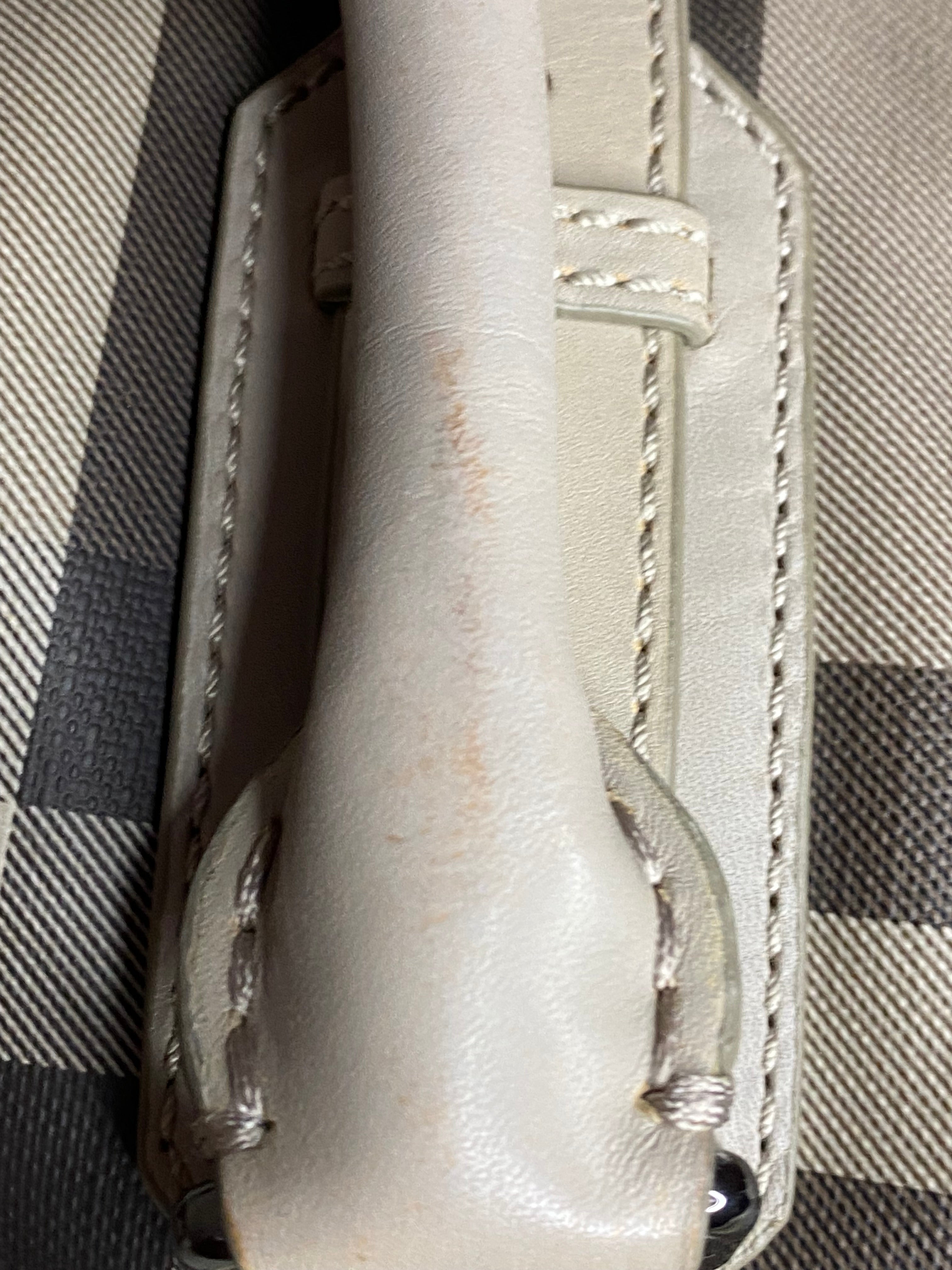 Burberry Smoked Beige Check Shoulder Bag-handbag-Burberry-The Closet Egypt