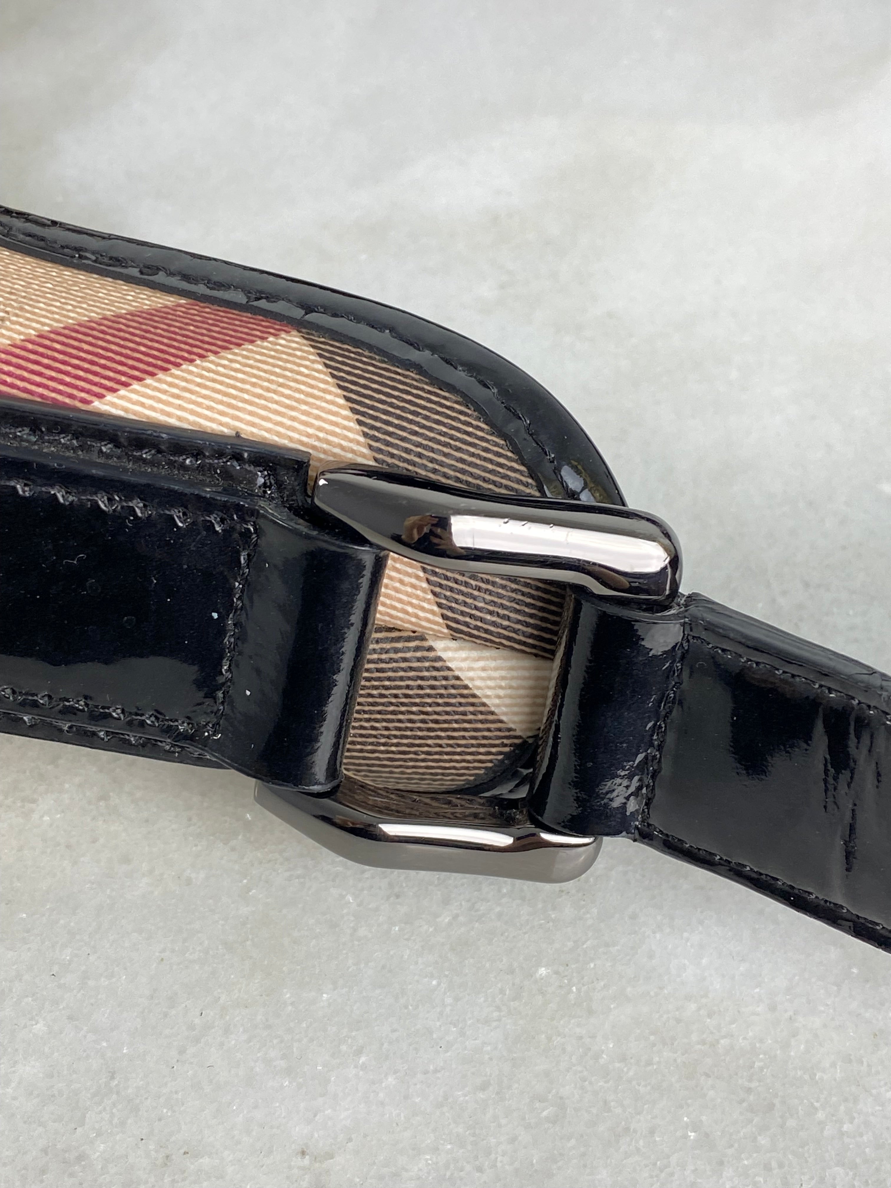Burberry Nova Check Black Hobo Bag