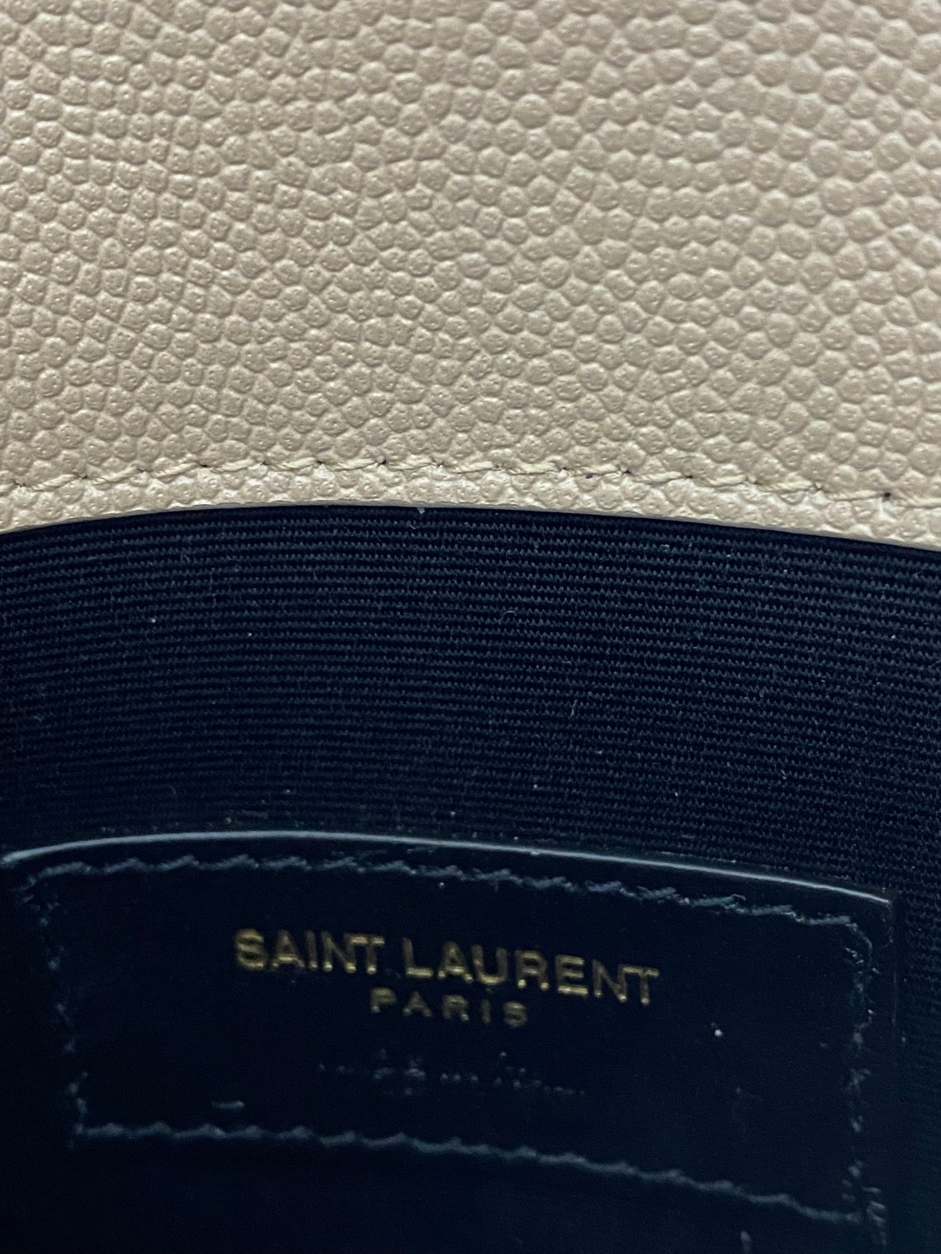 YSL Beige Uptown Pouch-Pouch-YSL-The Closet Egypt