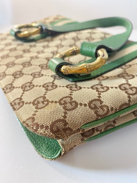 Gucci Tricolor GG Bamboo Satchel Small Bag-handbag-Gucci-The Closet Egypt