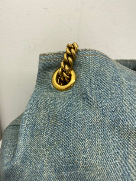 Gucci Blue Denim Soho Shoulder Bag-handbag-Gucci-The Closet Egypt
