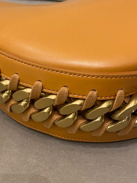 Stella Mccartney Caramel Frayme Crystal Chain Medium Bag-handbag-Stella Mccartney-The Closet Egypt