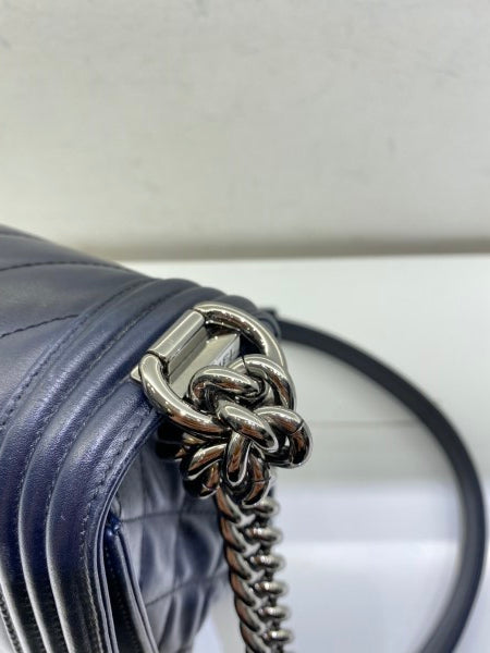 Chanel Blue Boy Medium Bag-handbag-Chanel-The Closet Egypt