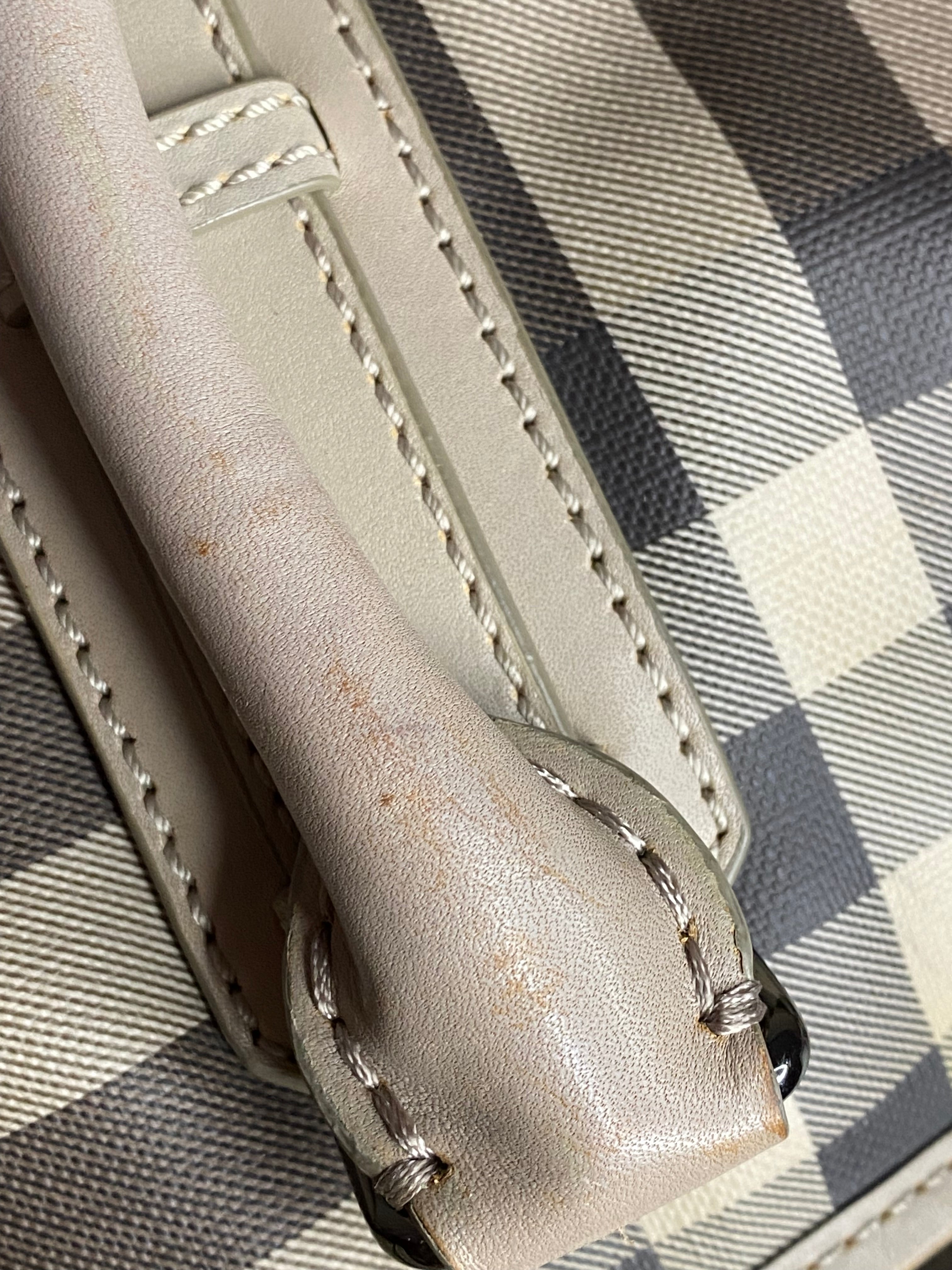 Burberry Smoked Beige Check Shoulder Bag-handbag-Burberry-The Closet Egypt