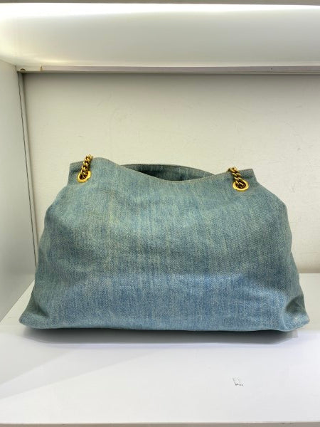 Gucci Blue Denim Soho Shoulder Bag-handbag-Gucci-The Closet Egypt