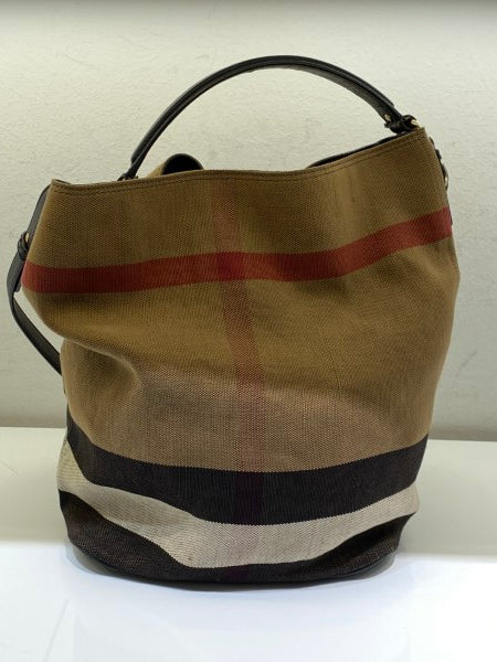 Burberry Black House Check Ashby Shoulder Bag-handbag-Burberry-The Closet Egypt