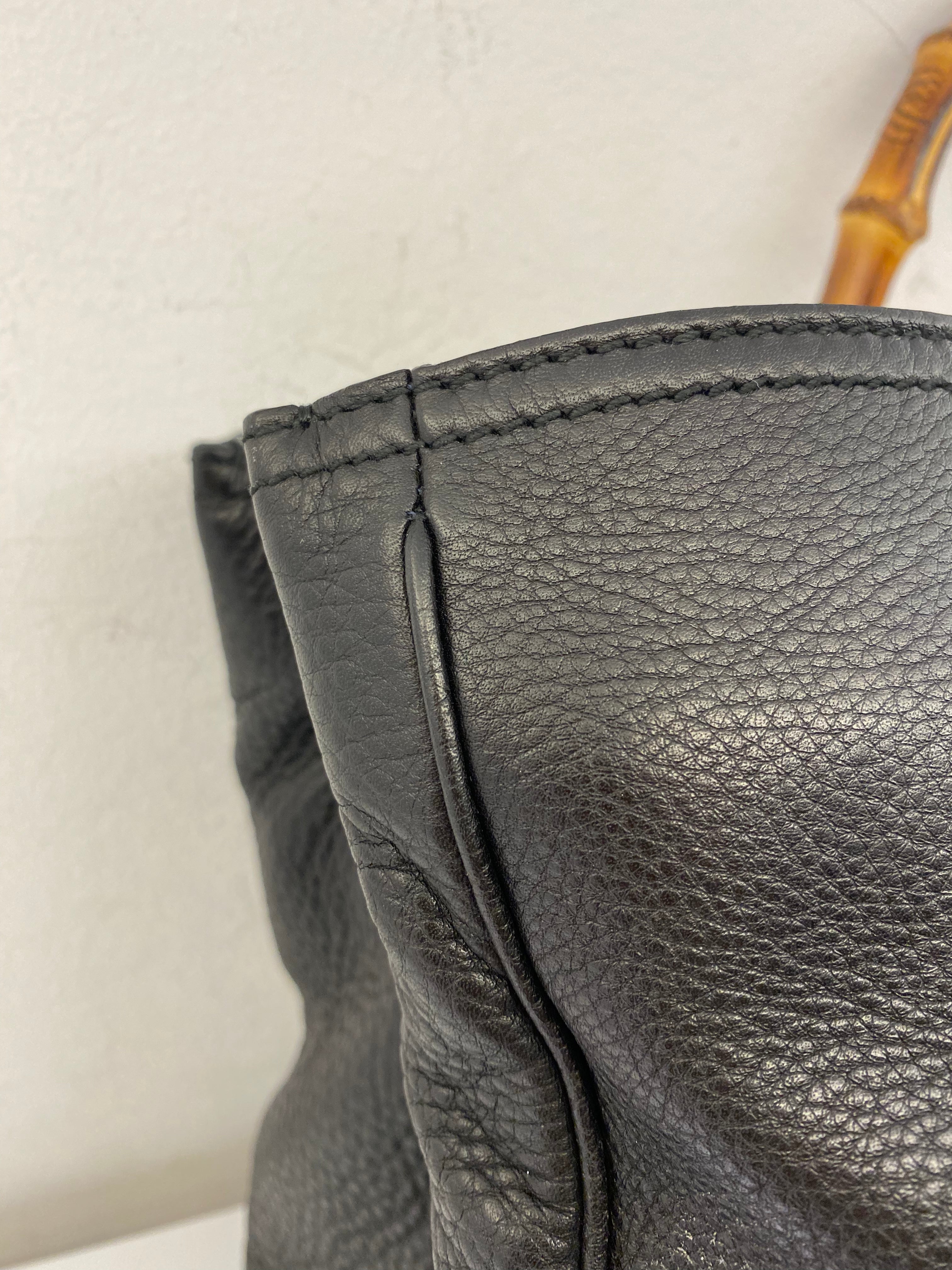 Gucci Black Bamboo Top Handle Shopper Large Bag-handbag-Gucci-The Closet Egypt