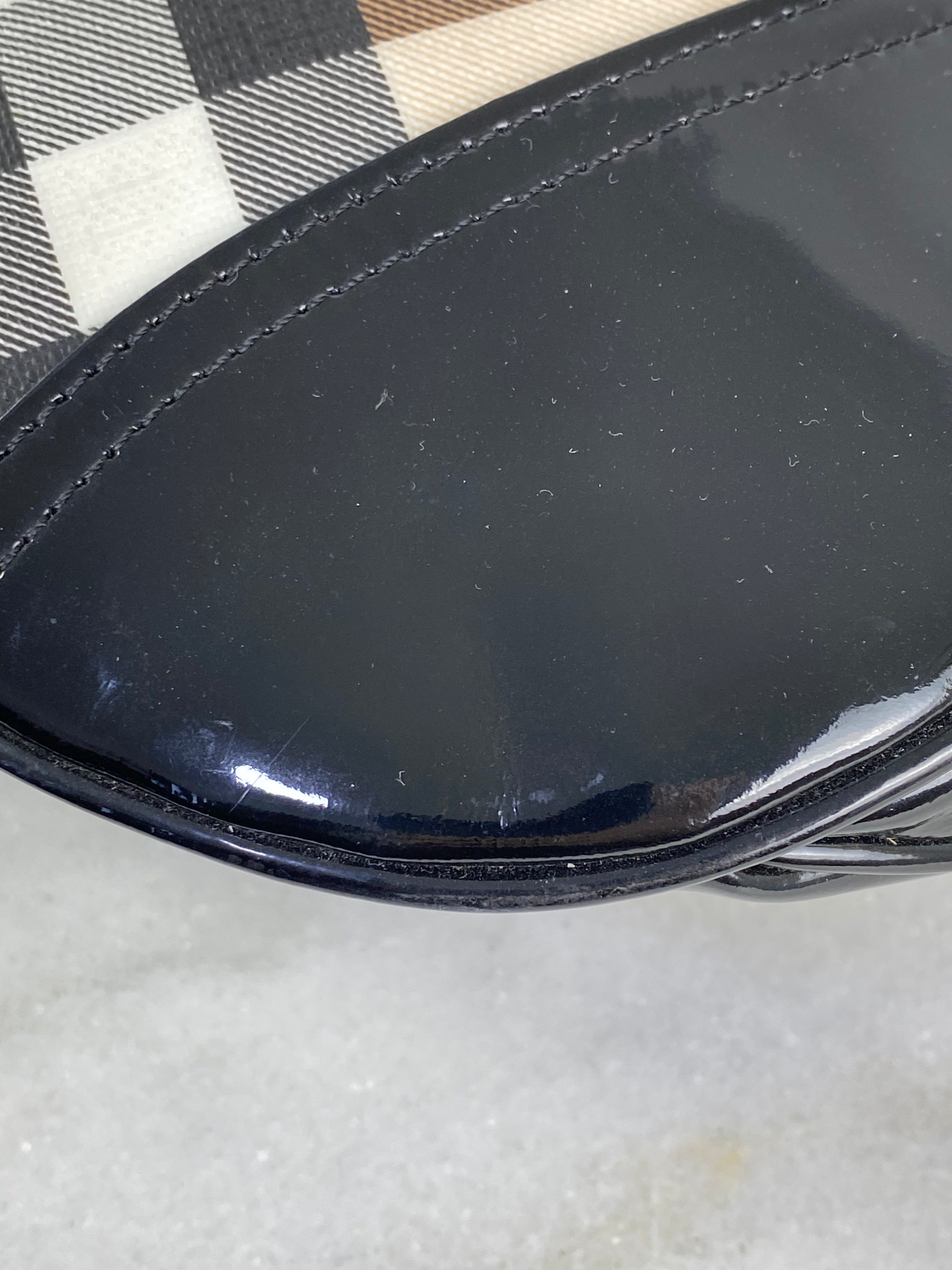 Burberry Nova Check Black Hobo Bag