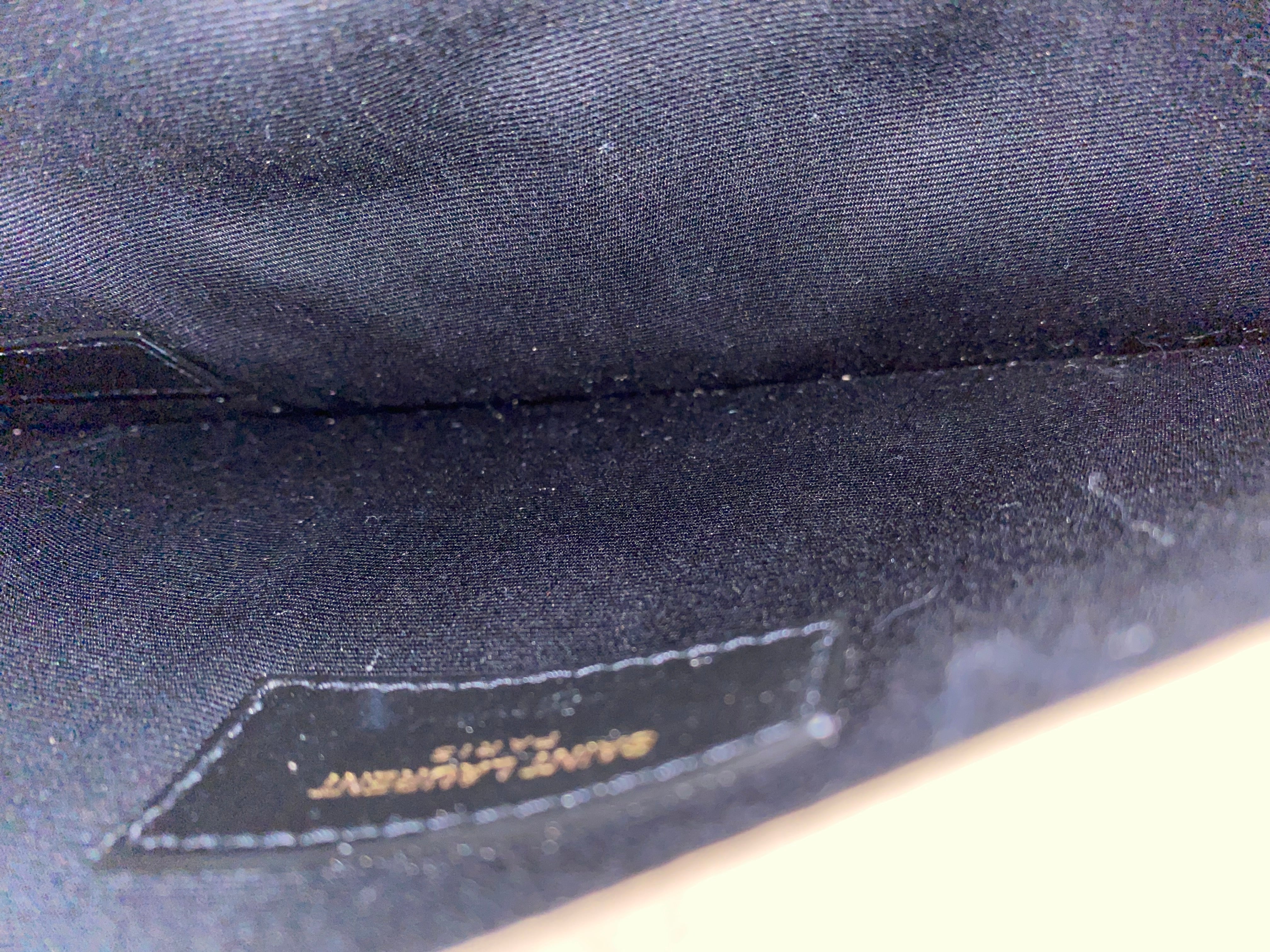 YSL Beige Uptown Clutch-Clutch-YSL-The Closet Egypt