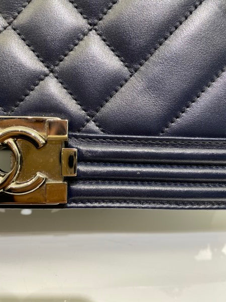 Chanel Blue Boy Medium Bag-handbag-Chanel-The Closet Egypt