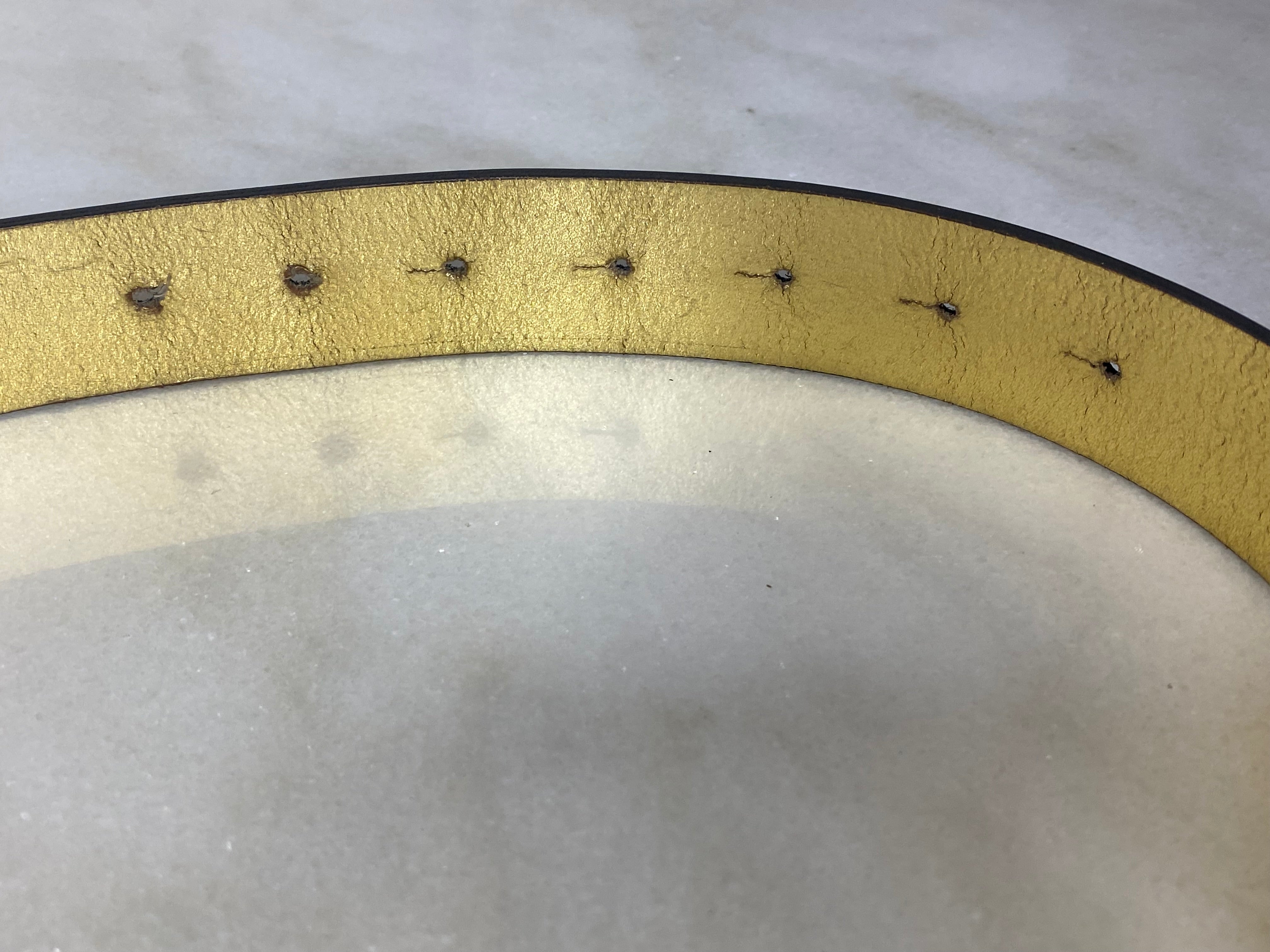 Dolce & Gabbana Gold Metallic Belt 36-Belt-Dolce & Gabbana-The Closet Egypt