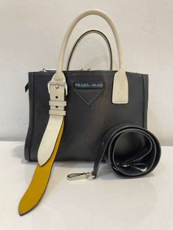 Prada Bicolor Concept Top Handle Bag-handbag-Prada-The Closet Egypt