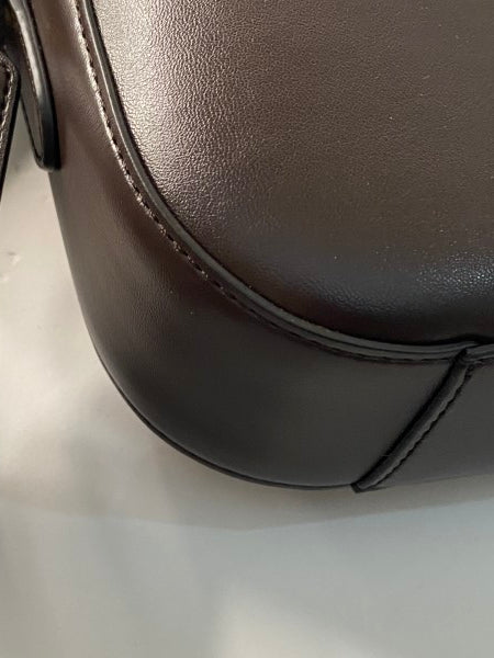 Stella Mccartney Dark Brown Mini Logo Camera Crossbody Bag-handbag-Stella Mccartney-The Closet Egypt