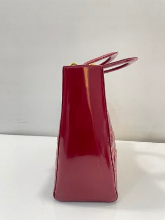 Christian Dior Red Lady Dior Large Bag