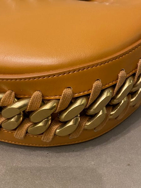 Stella Mccartney Caramel Frayme Crystal Chain Medium Bag-handbag-Stella Mccartney-The Closet Egypt
