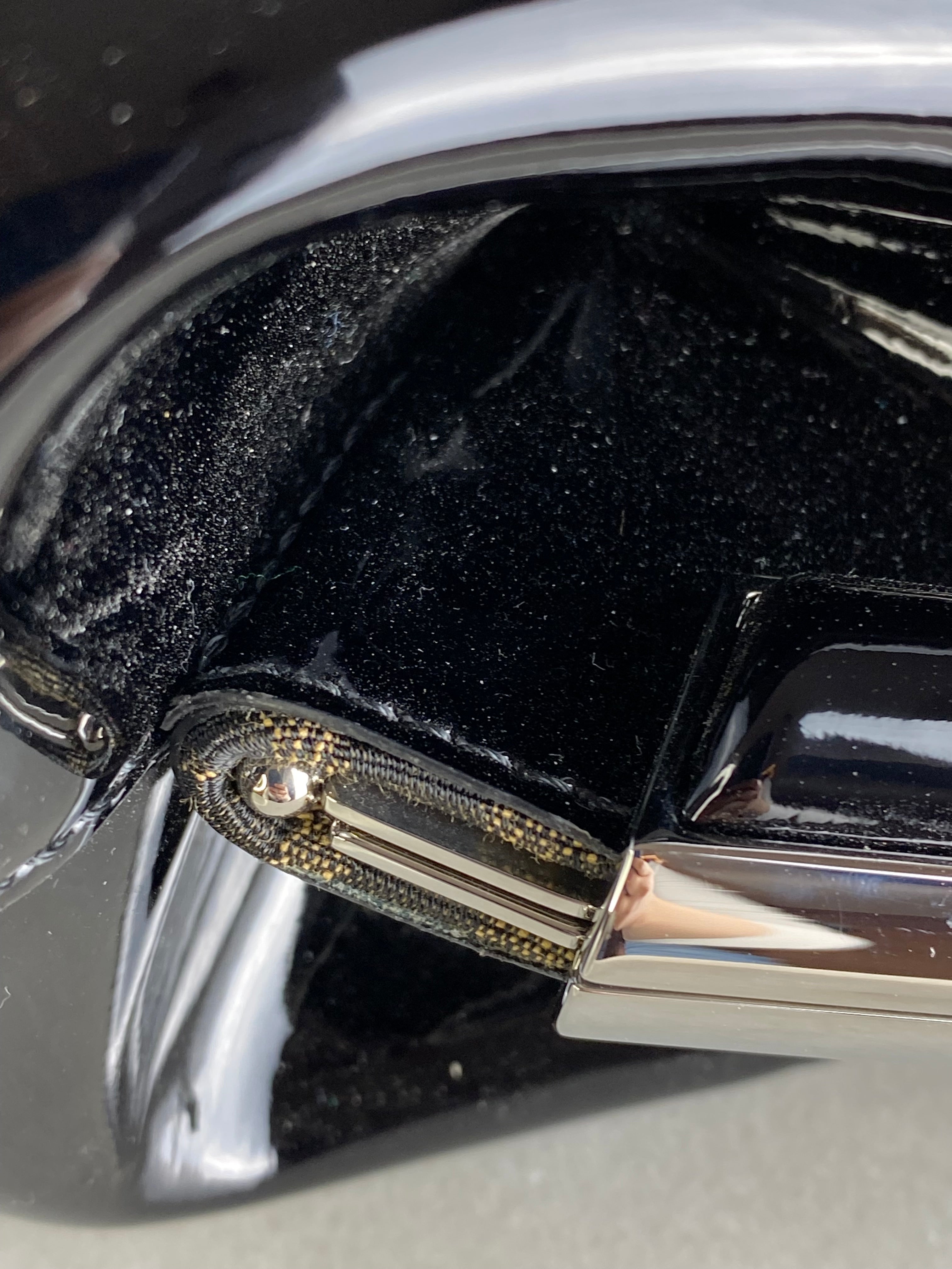 Fendi Black FF Vernis Midi First FF Clutch Bag-Clutch Bag-Fendi-The Closet Egypt