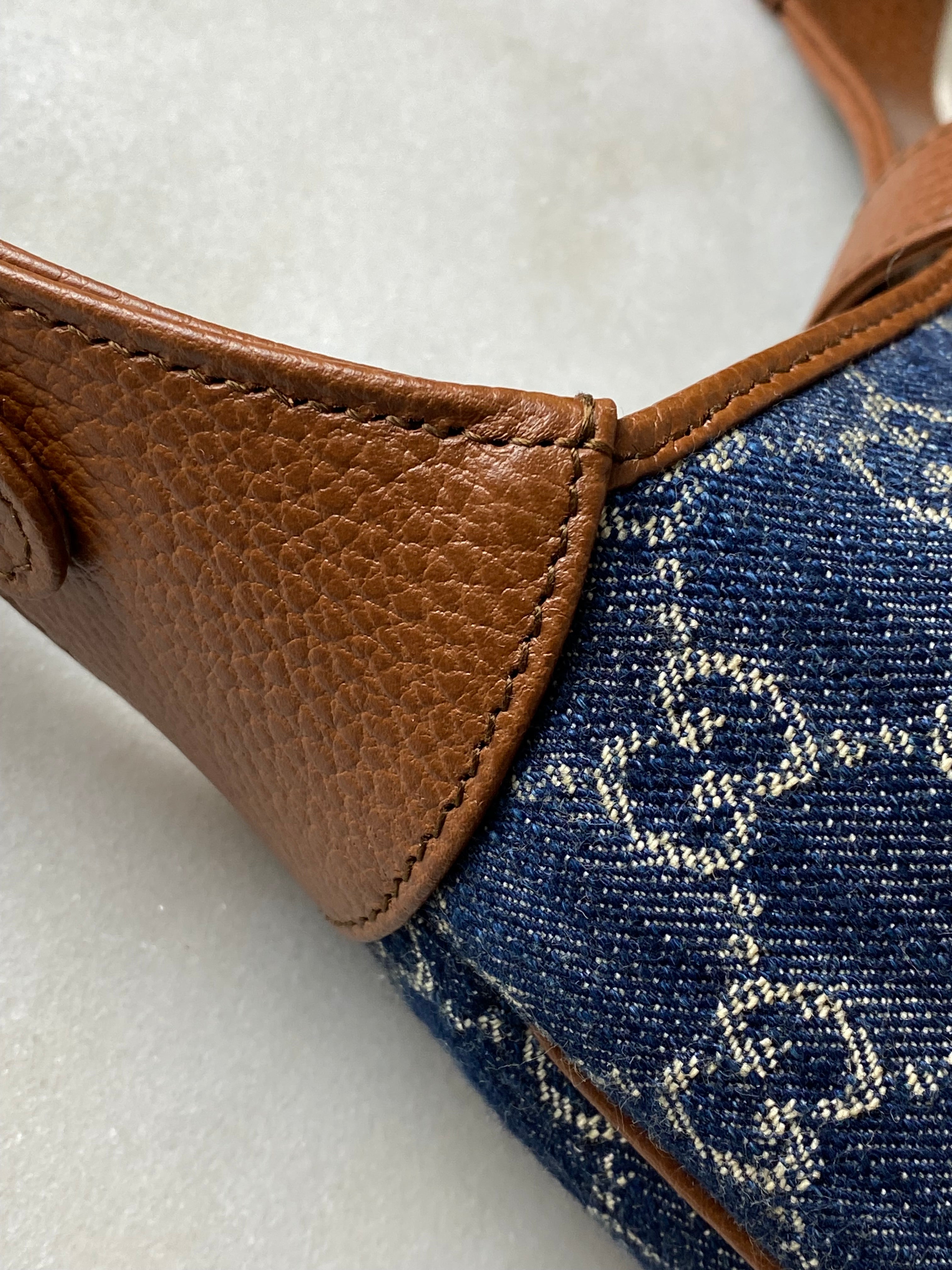 Gucci Bicolor GG Denim Jackie Hobo Bag-handbag-Gucci-The Closet Egypt