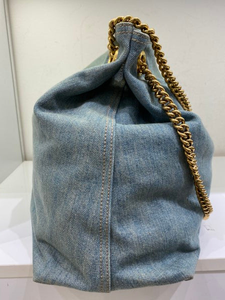 Gucci Blue Denim Soho Shoulder Bag-handbag-Gucci-The Closet Egypt