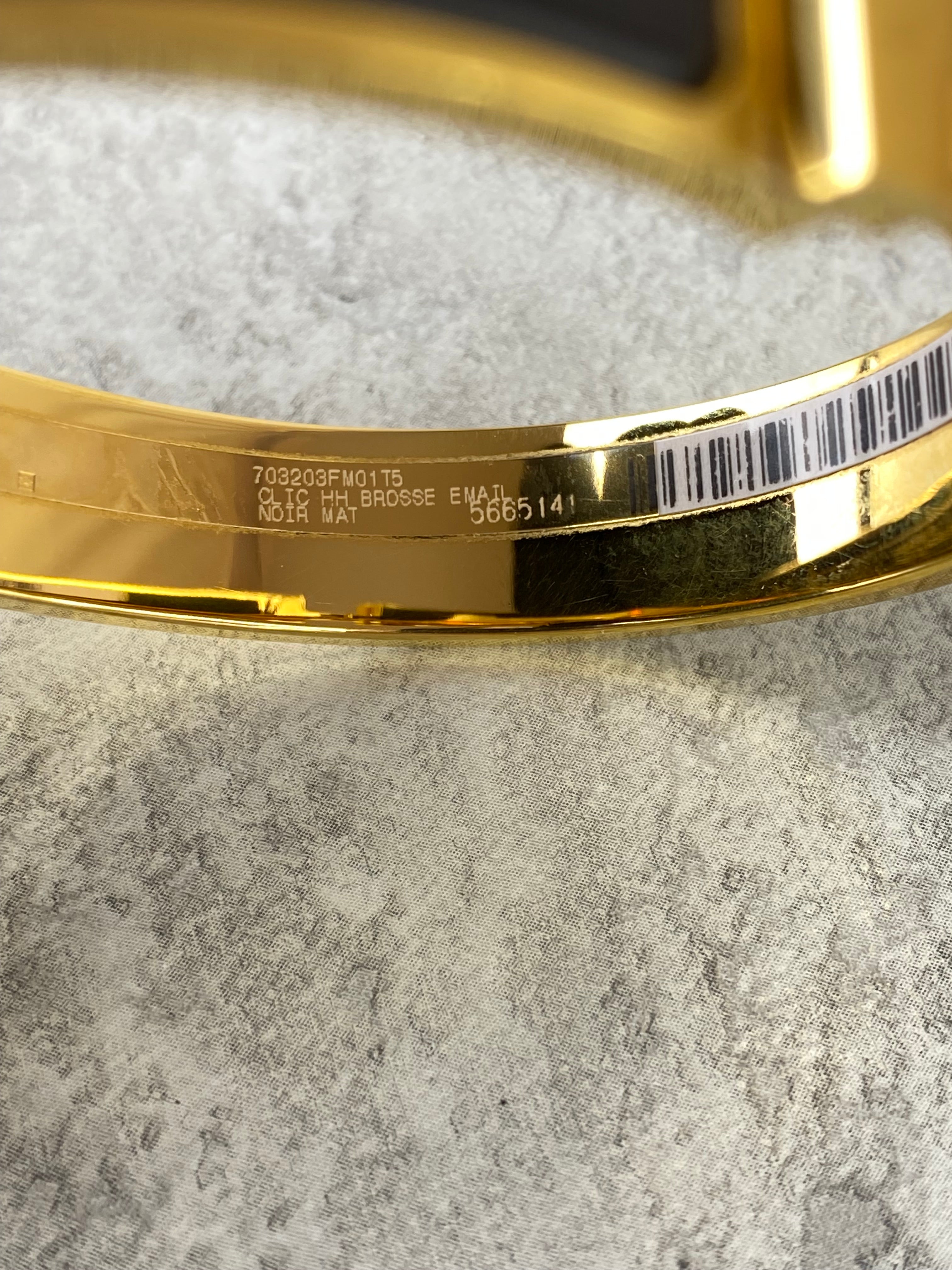 Hermes Black Clic H Bracelet-Bracelet-Hermes-The Closet Egypt