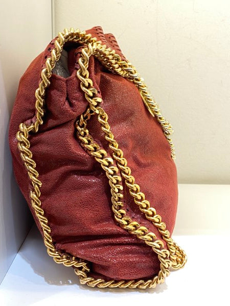 Stella Mccartney Dark Red Falabella Medium Bag-handbag-Stella Mccartney-The Closet Egypt