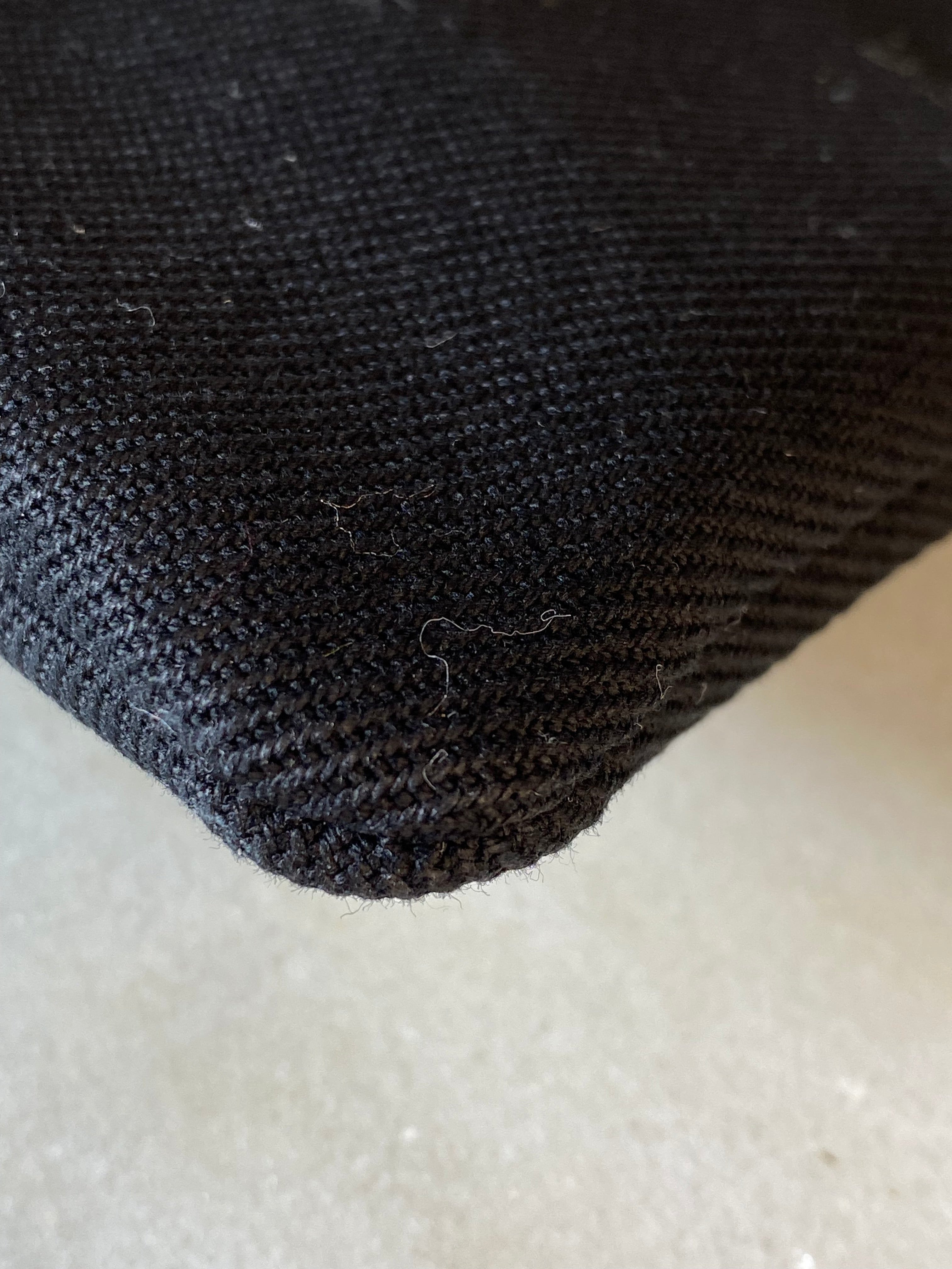 YSL Black Rive Gauche Zip Pouch W/ Handle