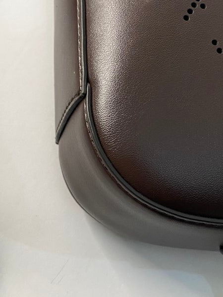 Stella Mccartney Dark Brown Mini Logo Camera Crossbody Bag-handbag-Stella Mccartney-The Closet Egypt