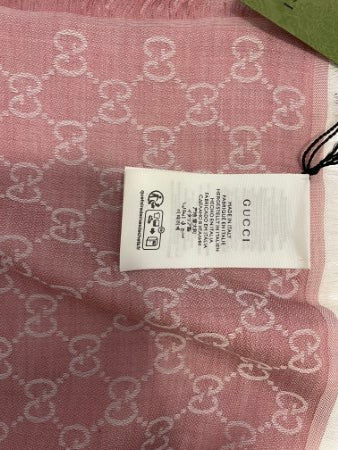 Gucci Pink GG Scarf-Scarf-Gucci-The Closet Egypt