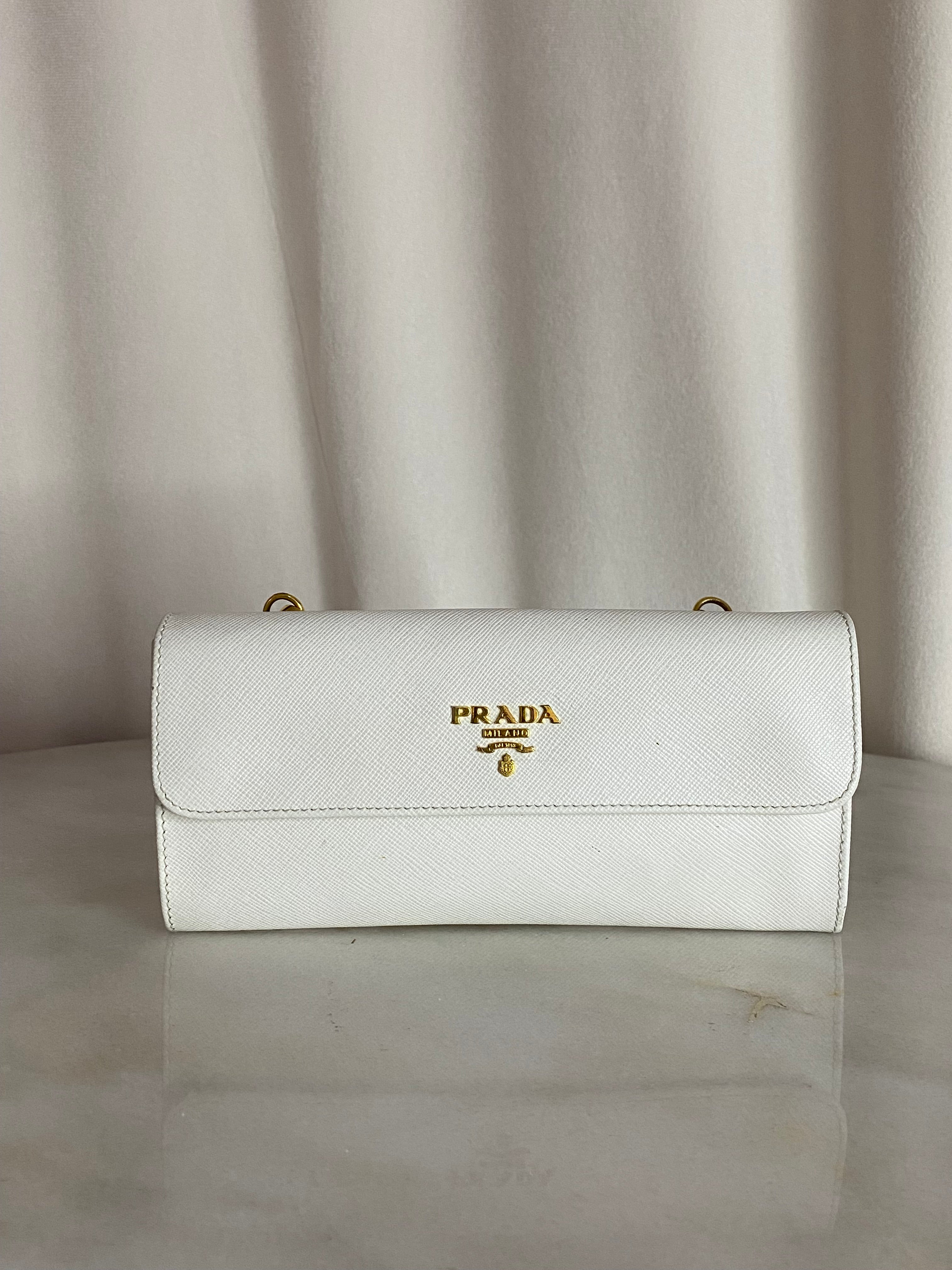 Prada White WOC-wallet-Prada-The Closet Egypt