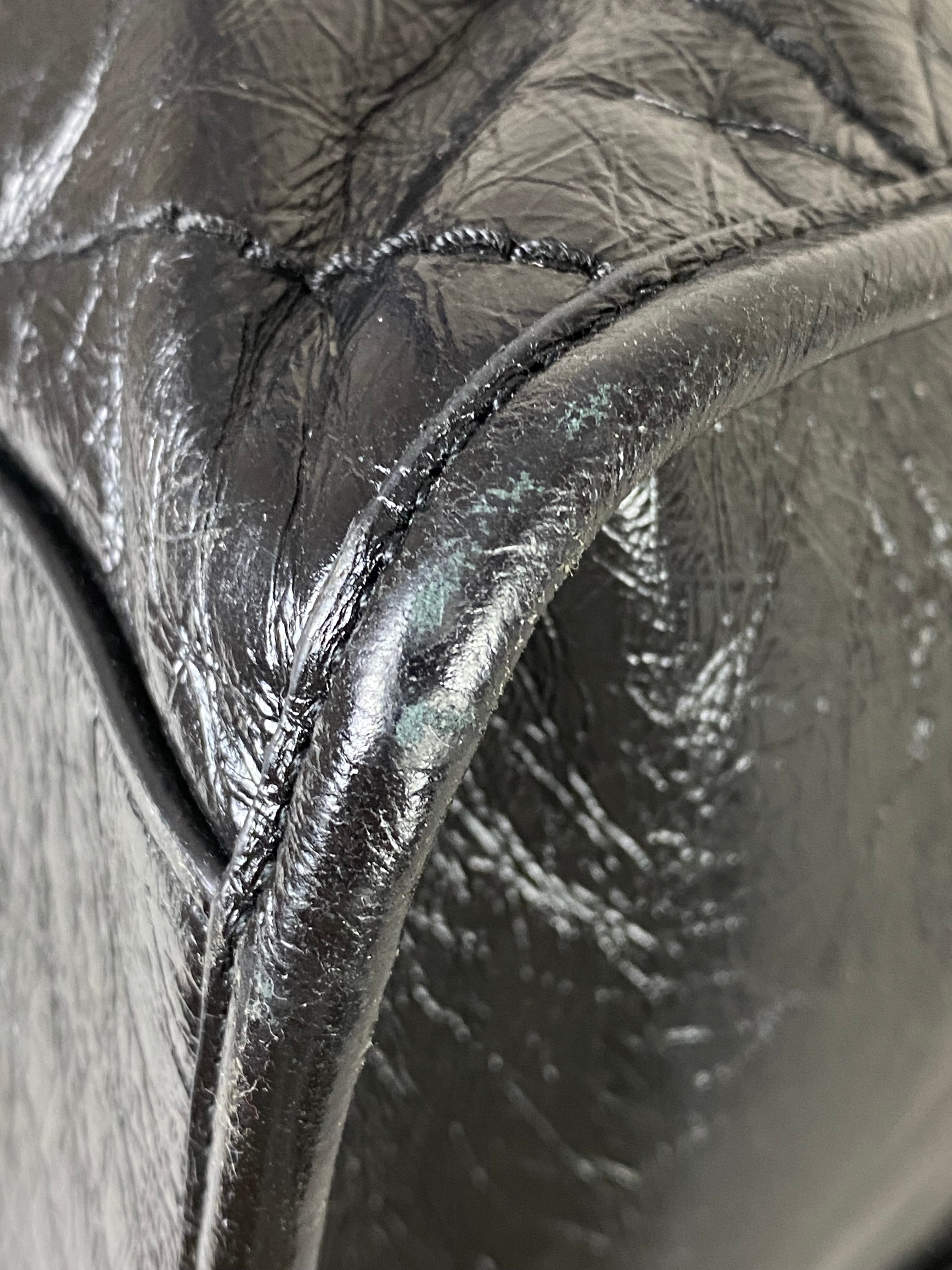 YSL Black Crinkle Vintage Niki Large Shopper Bag-handbag-YSL-The Closet Egypt