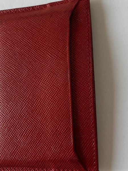 Prada Red Card Holder-Card Holder-Prada-The Closet Egypt