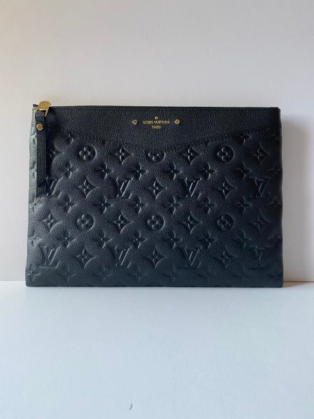 Louis Vuitton Black Monogram Empreinte Daily Pouch-Pouch-Louis Vuitton-The Closet Egypt