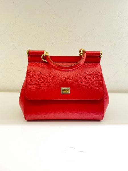 Dolce & Gabbana Red Sicily Small Bag-handbag-Dolce & Gabbana-The Closet Egypt
