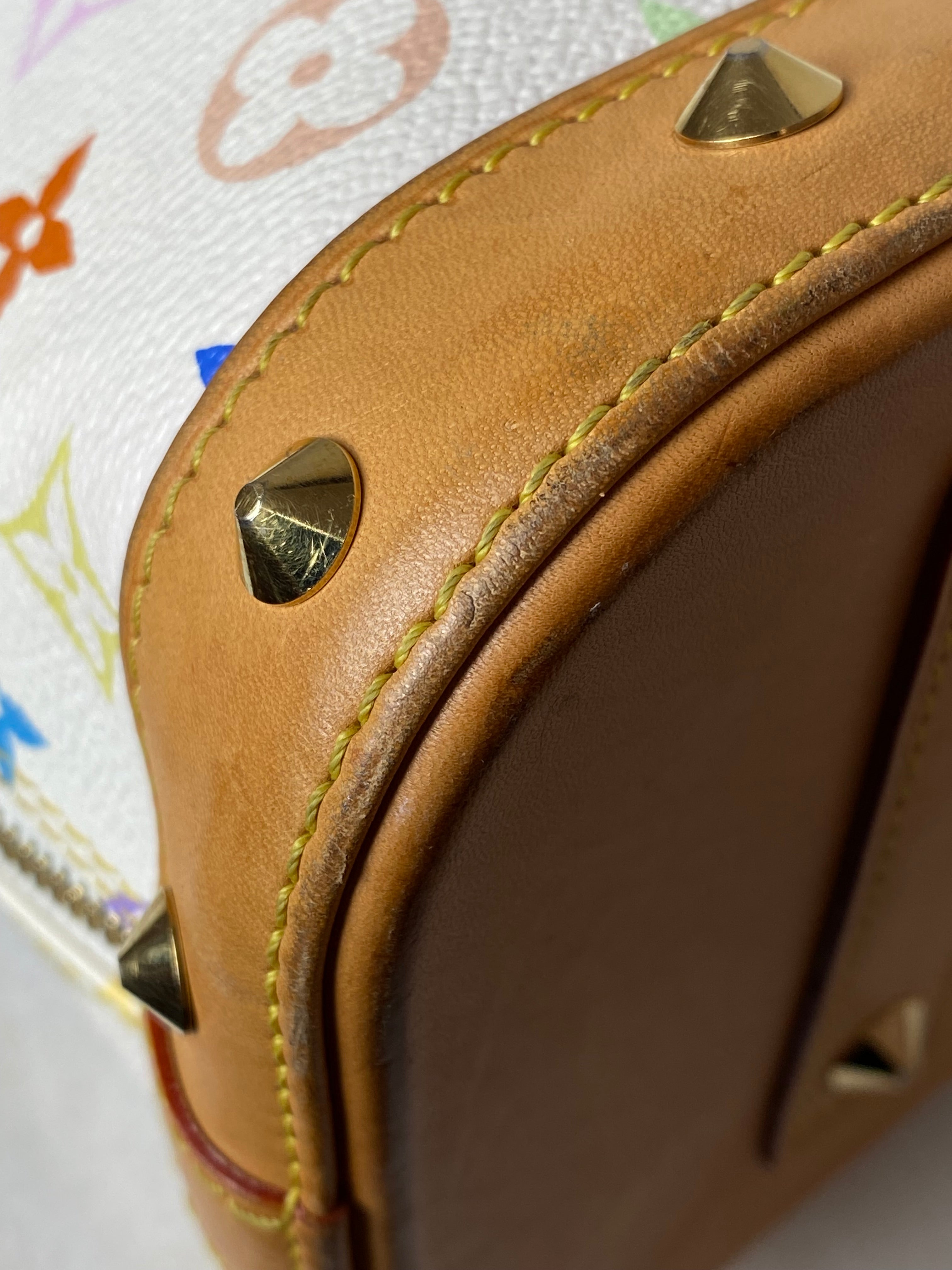 Louis Vuitton White Multicolored Monogram Alma MM Bag-handbag-Louis Vuitton-The Closet Egypt