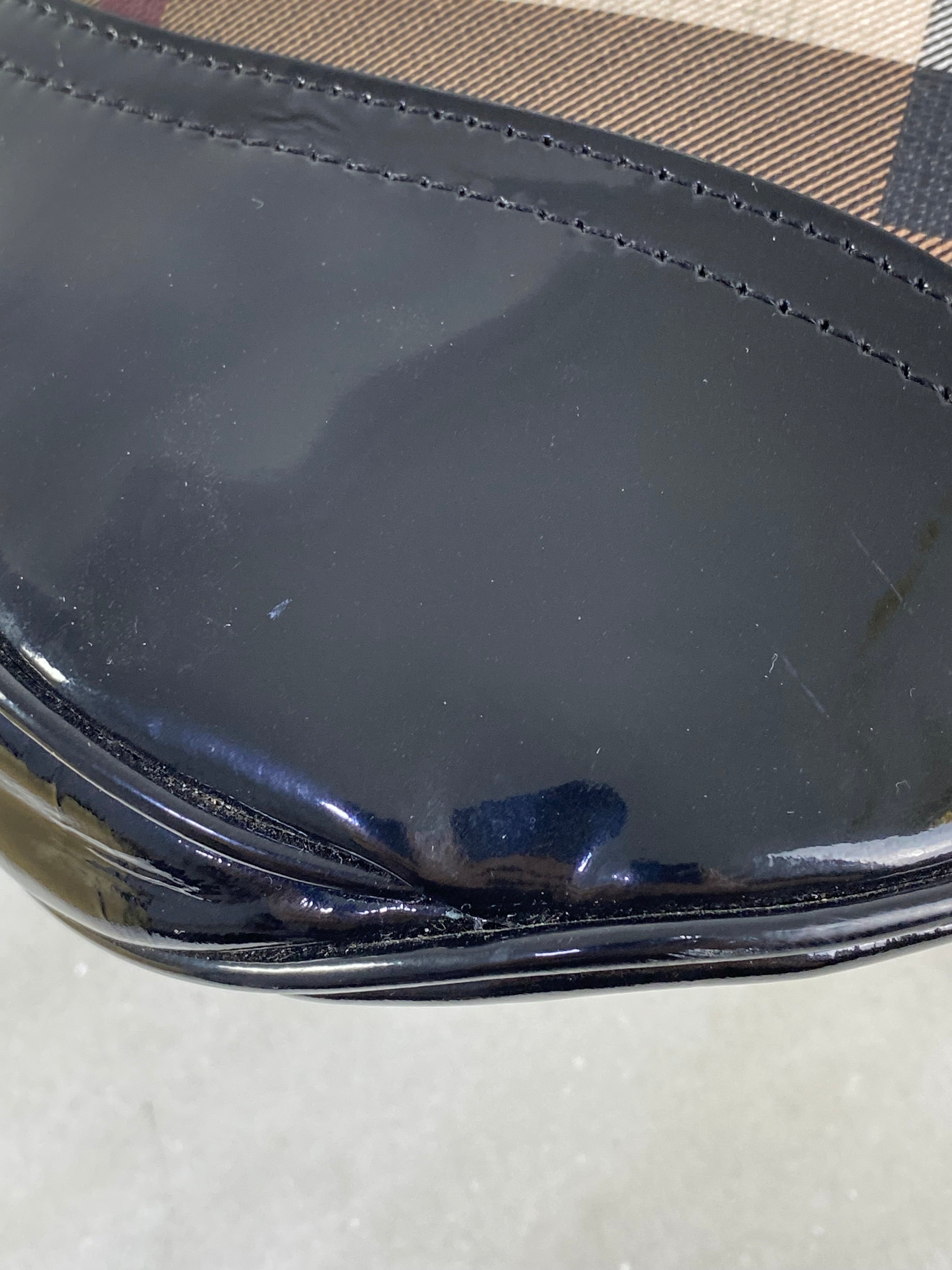 Burberry Nova Check Black Hobo Bag