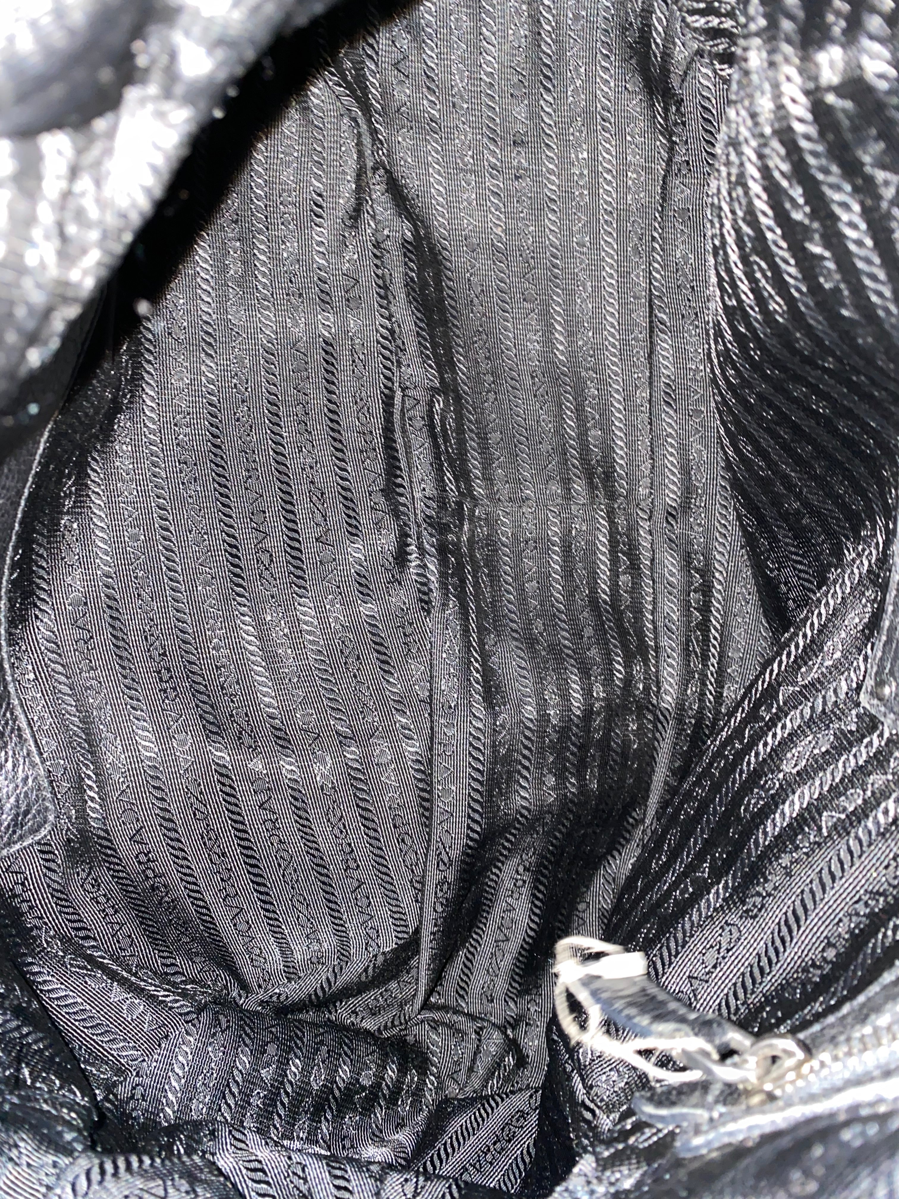Prada Black Deerskin Cervo Antik Bowler Bag